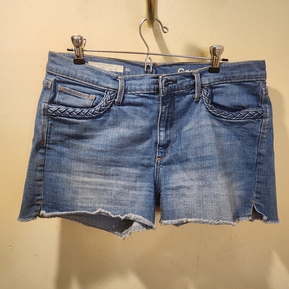 GAP Women's summer denim short washed blue size 10 - Picture 7 of 12